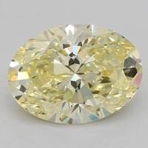 1.58 Ct. Fancy Yellow Oval Lab Created Diamond