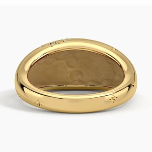 Scorpio Zodiac Constellation Diamond Dome Ring