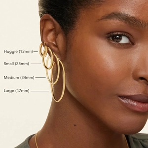 2mm Huggie Perfect Hoop Earrings