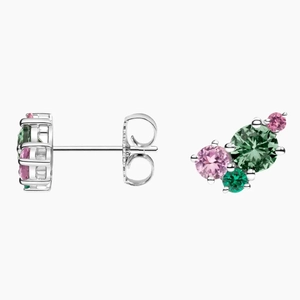 SilverHibiscus Bouquet Earrings
