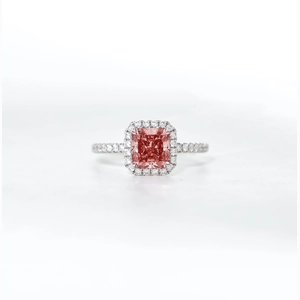 Radiant Red Diamond Ring
