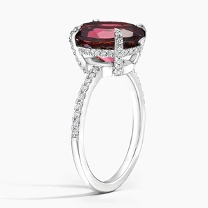 Cabaret Garnet and Diamond Cocktail Ring