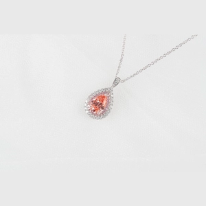 Red Pear Diamond Ring/Necklace