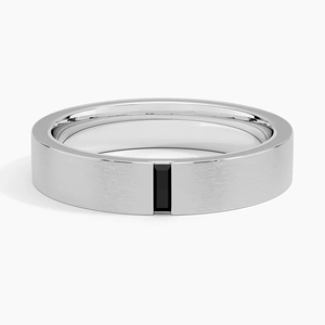 Apollo Black Diamond 4.5mm Wedding Ring