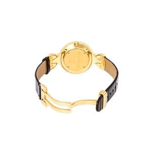 Watch Helena / Calf leather watch strap - black