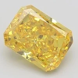 New 1.75 Ct. Fancy Vivid Yellow Radiant Lab Created Diamond