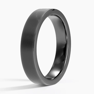 Apollo Black Diamond 4.5mm Wedding Ring