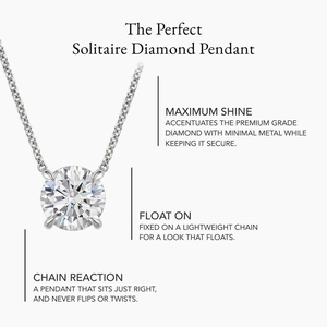 Perfect Solitaire Diamond Pendant