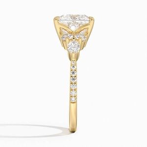 Luxe Nadia Pavé Lab Diamond Engagement Ring
