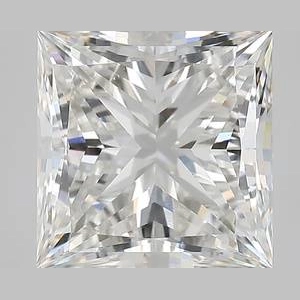 6.02 Carat Princess Lab Created Diamond Super Ideal Cut • G Color • VVS2 Clarity