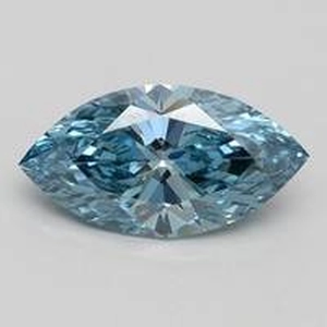 New 1.68 Ct. Fancy Vivid Blue Marquise Lab Created Diamond