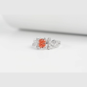 Pink Radiant Diamond Ring