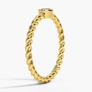 Ama Heart Shaped Lab Diamond Rope Ring