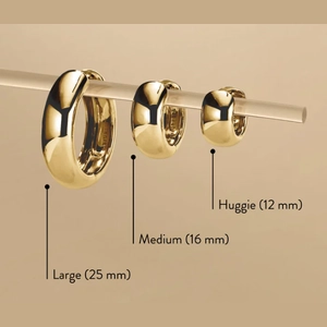 Chunky Large Hoops 18k Gold Vermeil