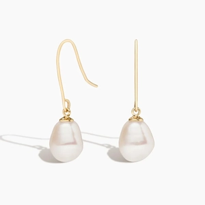 14K Yellow GoldBaroque Freshwater Cultured Pearl Earrings