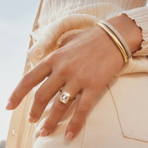 14K Yellow GoldLab Diamond Tube Bangle Bracelet (2 3/8 ct. tw.)