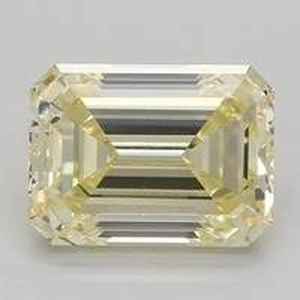 2.04 Ct. Fancy Yellow Emerald Lab Created Diamond