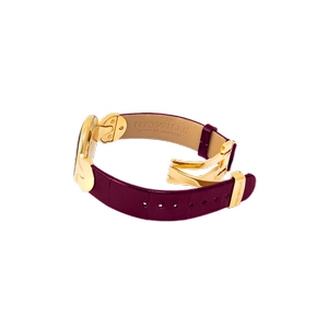 Watch Helena / Alligator Watch Strap - violet