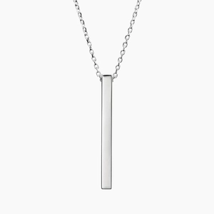 Engravable Vertical Bar Pendant