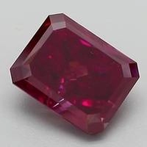 1.5 Ct. Fancy Purplish Red Radiant Lab Created Diamond