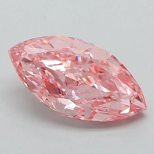 2.44 Ct. Fancy Vivid Pink Marquise Lab Grown Diamond