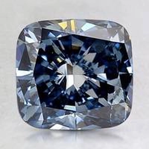 2.31 Ct. Fancy Deep Blue Cushion