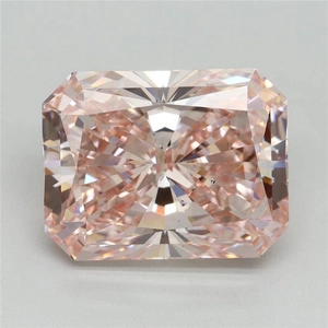 9.02 Ct. Fancy Vivid Pink Radiant Lab Grown Diamond