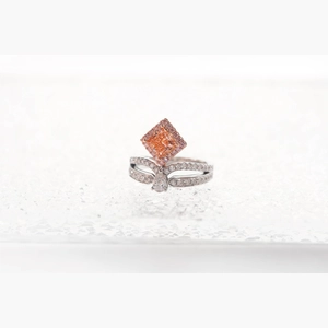 Pink Princess Diamond Ring