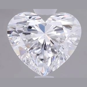 1.29 Carat Heart Lab Created Diamond Ideal Cut • D Color • VS1 Clarity