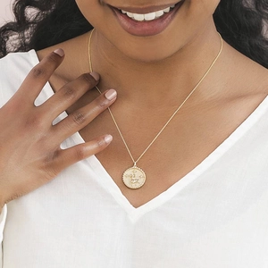 Aries Zodiac Diamond Pendant