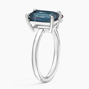 Toi et Moi London Blue Topaz and Lab Alexandrite Cocktail Ring