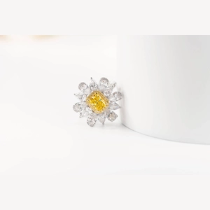 Yellow Radiant Diamond Ring