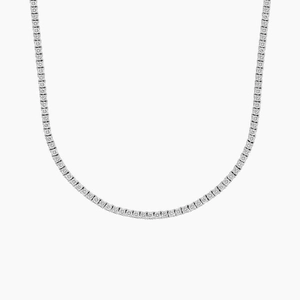 Petite Lab Diamond Tennis Necklace