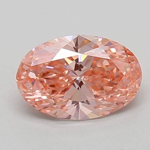 0.83 Ct. Fancy Vivid Pink Oval Lab Grown Diamond