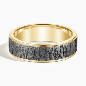 Alder 6.5mm Black Wedding Ring