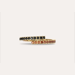 'Halloween' Entwine Gemstone Open Ring