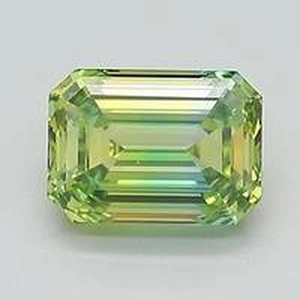 1.02 Ct. Fancy Vivid Yellowish Green Emerald
