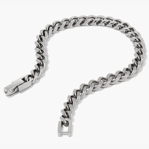 5mm Curb Chain Bracelet Titanium
