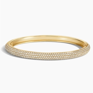 14K Yellow GoldLab Diamond Tube Bangle Bracelet (2 3/8 ct. tw.)