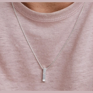 Cipher Letter Chain Sterling Silver