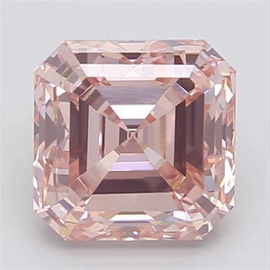 2.25 Ct. Fancy Intense Pink Asscher Lab Grown Diamond