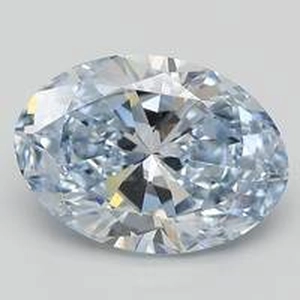 New 5.52 Ct. Fancy Blue Oval Lab Created Diamond