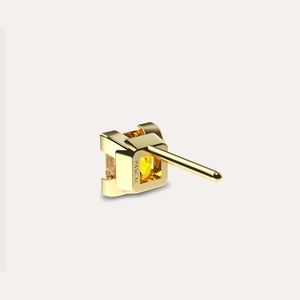Solitaire Princes Cut Diamond Stud Earring, 1.0ct