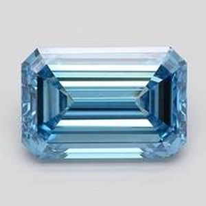 2.01 Ct. Fancy Vivid Blue Emerald Lab Created Diamond