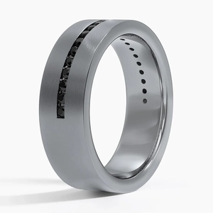 Paxton Black Diamond 7mm Wedding Ring