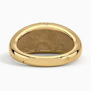 Taurus Zodiac Constellation Diamond Dome Ring