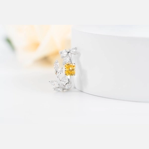 Yellow Radiant Diamond Ring