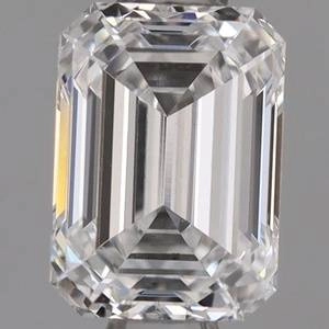 0.91 Carat Emerald Lab Created Diamond Very Good Cut • E Color • VS1 Clarity