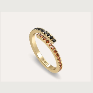 'Halloween' Entwine Gemstone Open Ring