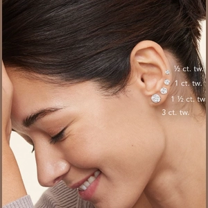 Perfect 4-Prong Certified Lab Diamond Stud Earrings (2 ct. tw.) in 18K White Gold